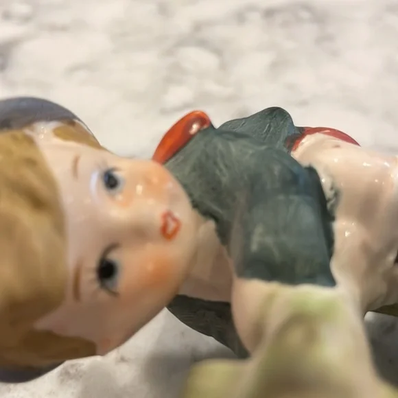 Flambro Collector Series boy and dog on fence Hummel Look Alike Vintage - cute! - Picture 7 of 8